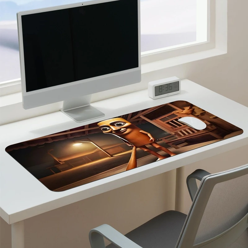 Mauspad 740 x 380 mm Overlocked Mousepad Desktop-Tastatur Tischpad Tungtungsahur Spiel Schreibtischunterlage Computerzubehör