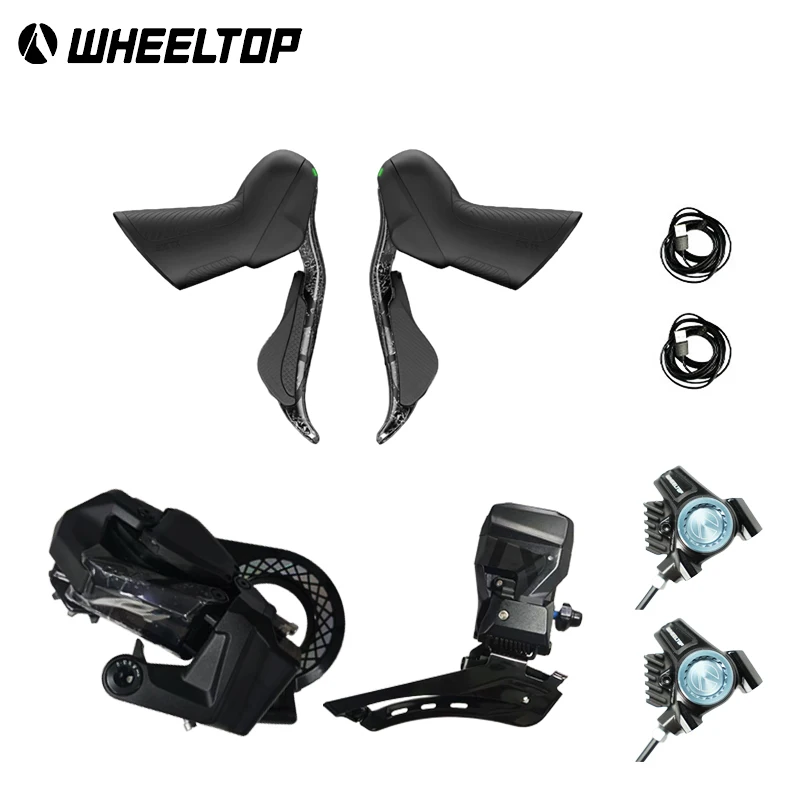 WHEELTOP EDS TX Kabelloses elektronisches Schaltgruppen-Set 7-14 Gänge Carbon-Schaltwerk Große Schaltrolle Scheibenbremse – Detail 4