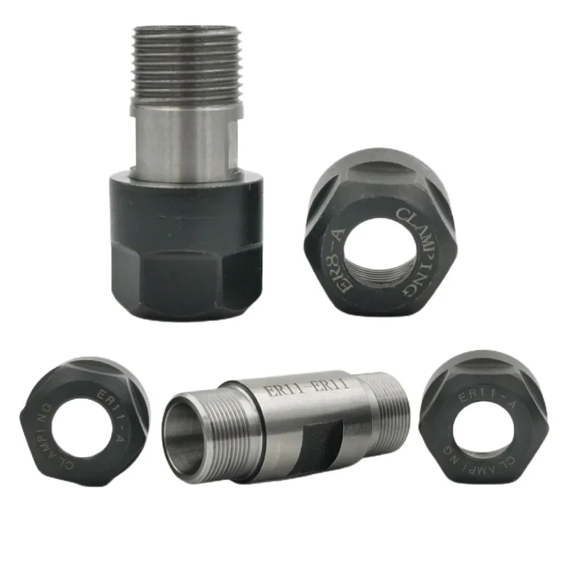 Double-End ER Tool Holder Extension Rod, High Precision ER11/8/16/20/25/32 Motor Shank Collet Sleeve for Engraving Machine view 3