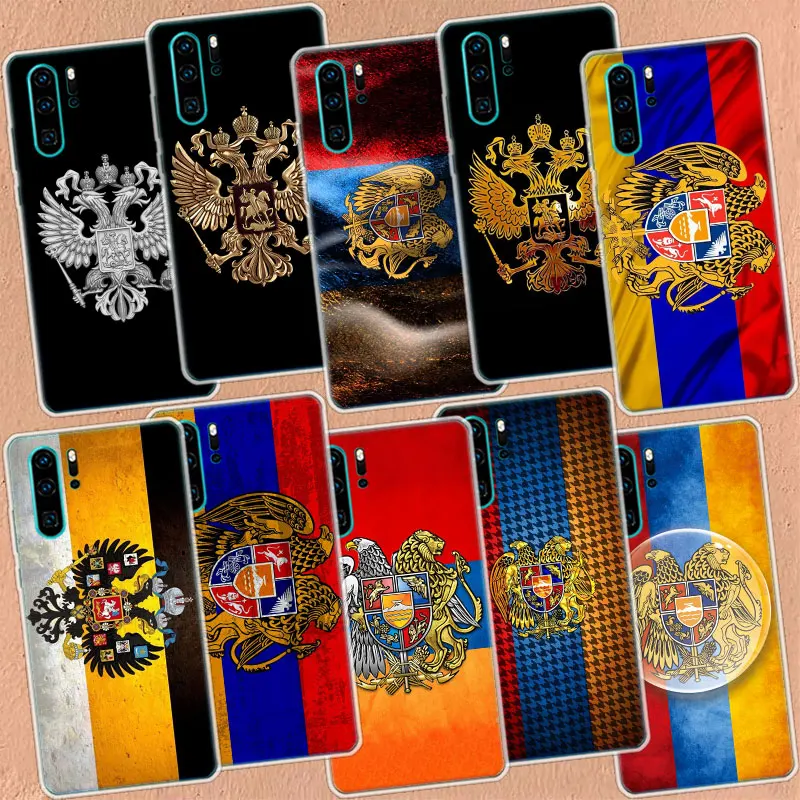 Russia Flag Emblem Phone Case For Huawei P50 Pro P40 P30 Lite P20 P10 Coque Mate 10 Lite 20 30 40 Pro Cover Capa Shell