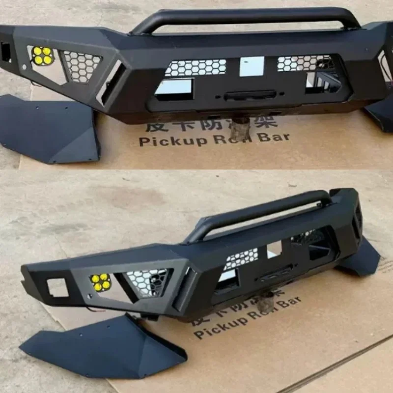 Popular Manganese Steel Bolt-On Front Bumper Anti-collision Guard Bar EV Pickup Truck Accessories