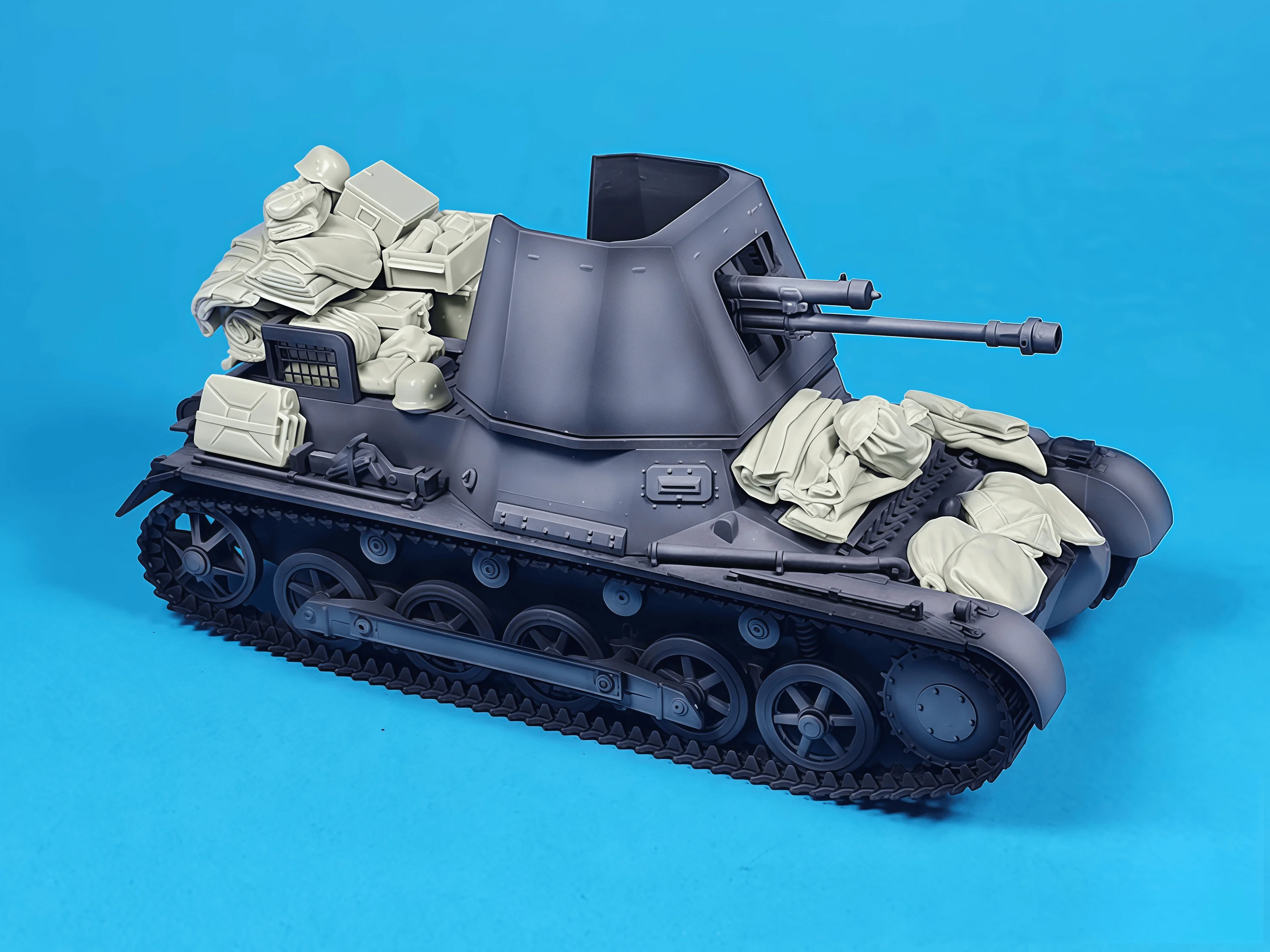 مجموعة أدوات تجميع نموذج الراتنج 1/35، GK، نموذج كومة خزان الراتنج، غير مطلي