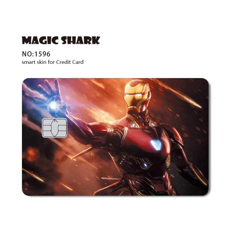 Hot Sale Batman Iron Man The Avengers Marvel Captain American Anime Front Side Credit Card Debit Card Film SKin Sticker