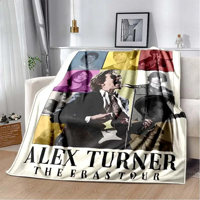 Alex Turner Arctic Monkeys Rock Band Fashion Blanket Winter Flannel Soft Warm Throw Blanket Bed Sofa Blanket Picnic Blanket