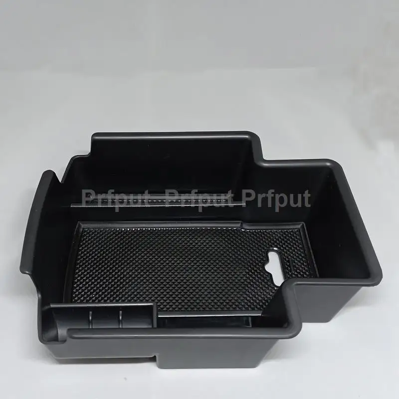 Car Central Storage Box For SsangYong korando c300 2019-2022 Non-slip Rubber Armrest Storage Box Auto Interior Tidying