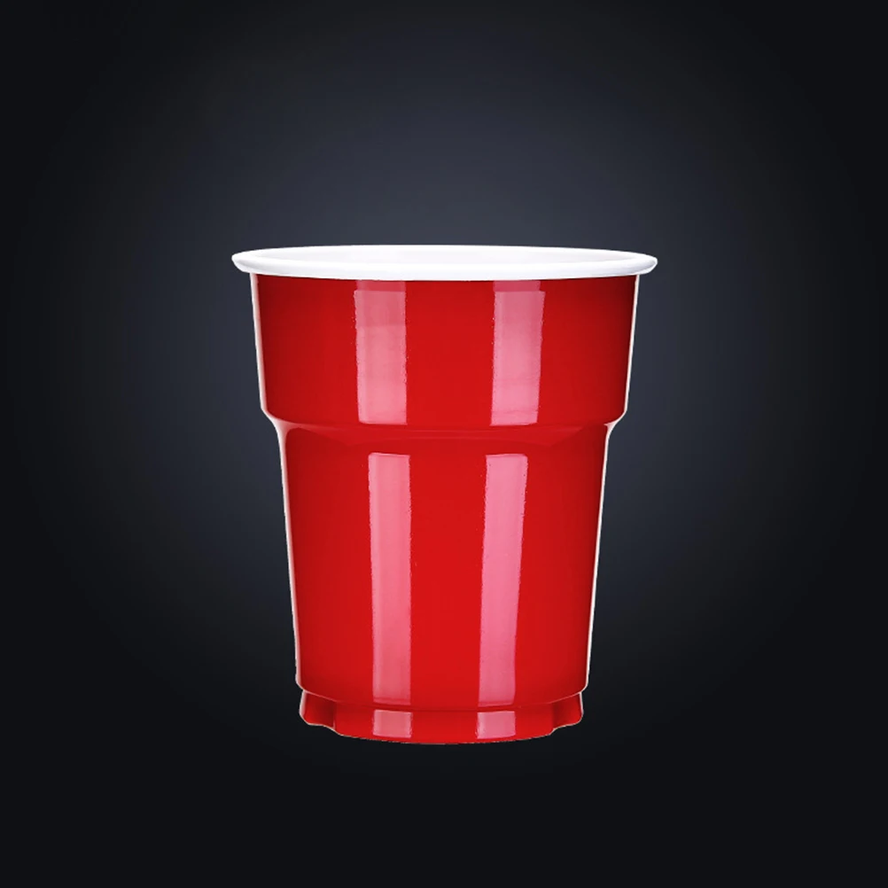 

30pcs 200Ml Colorful Thickened Plastic Party Disposable For Hot Cold Drinks Blue Red Yellow Each Durable Crack Resistant