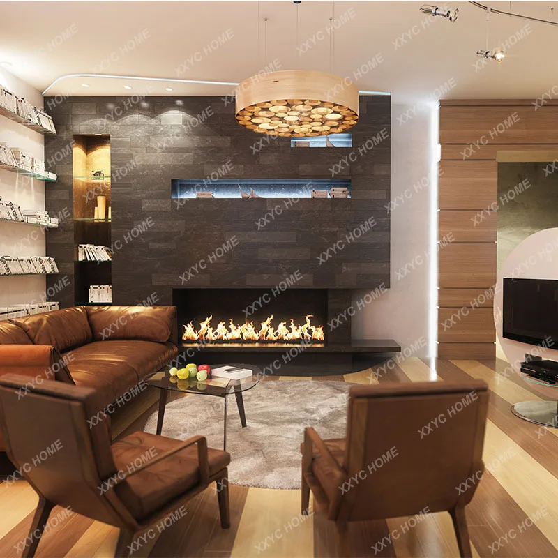 L  Electronic steam alcohol fireplace core decoration 3d simulation three-dimensional flame atomization humidification