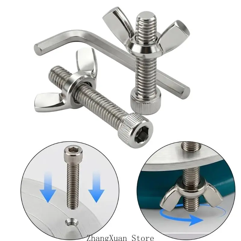 2er-Pack Töpferscheibenstifte und Schmetterlingsmuttern in Fledermausform zum Zentrieren von Ton, 3 x – Detail 5