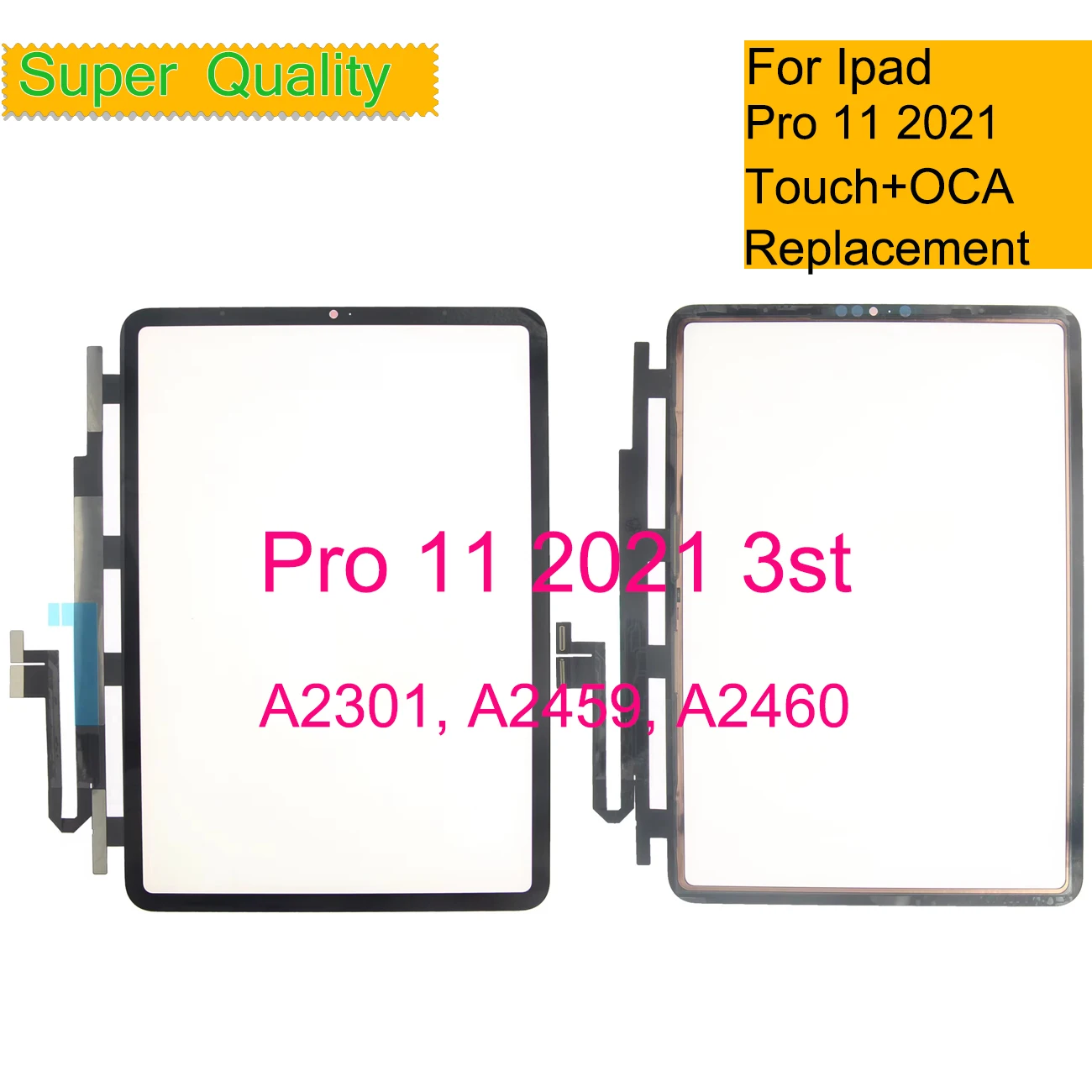 

10Pcs/Lot For iPad Pro 11 2021 3nd Touch Screen Digitizer Panel Sensor For Ipad Pro 11 3st A2301 A2459 Front Glass With OCA