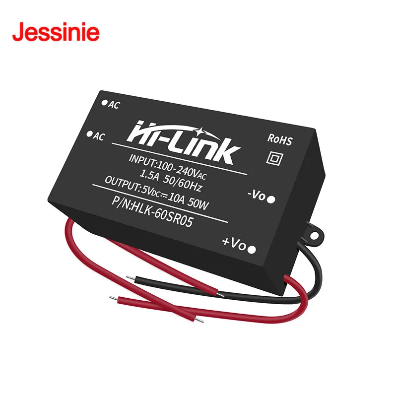 HLK-60SR05 60SR09 60SR12 60SR24 Universal AC-DC 220V To 5V 9V 12V 24V 50W 60W 100-240VAC Isolated Regulated Power Supply Module