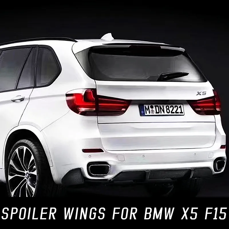 

For 2014-18 BMW X5 F15 28i 35i 40i 50i Real Carbon Fibe Rear Trunk Lid Car Spoiler Duck Tail Lip Wings Car Tuning Accessories