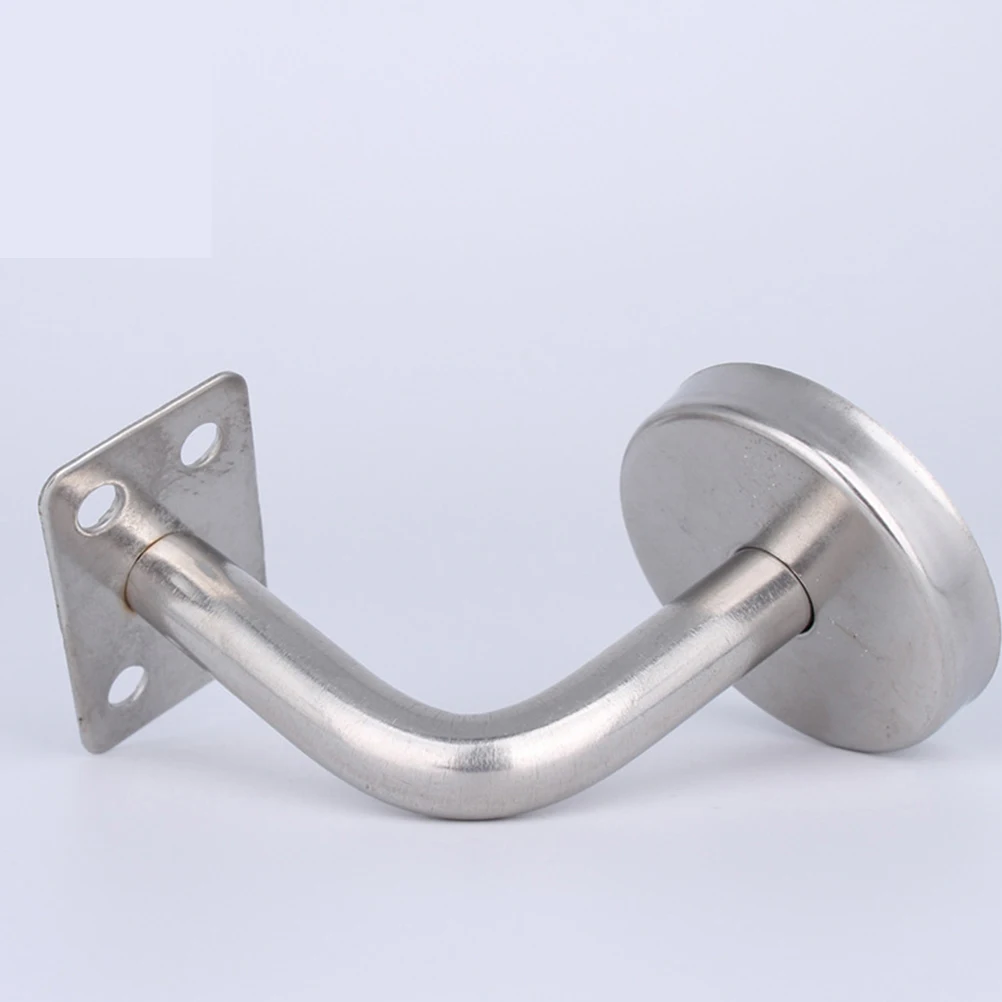 

3pcs Stainless Steel Handrail Brackets Wall Mounted Corrosion Resistant Durable Easy Install Bathroom Hotel Gym Office Use