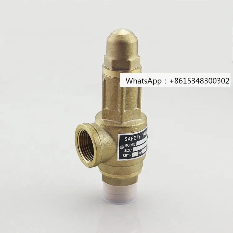 Safety Valve,adjustable High Pressure Air Relief Valve Water Overflow Valve DN15-DN50 Thread S10 Bronze Brass Stainless Steel CE