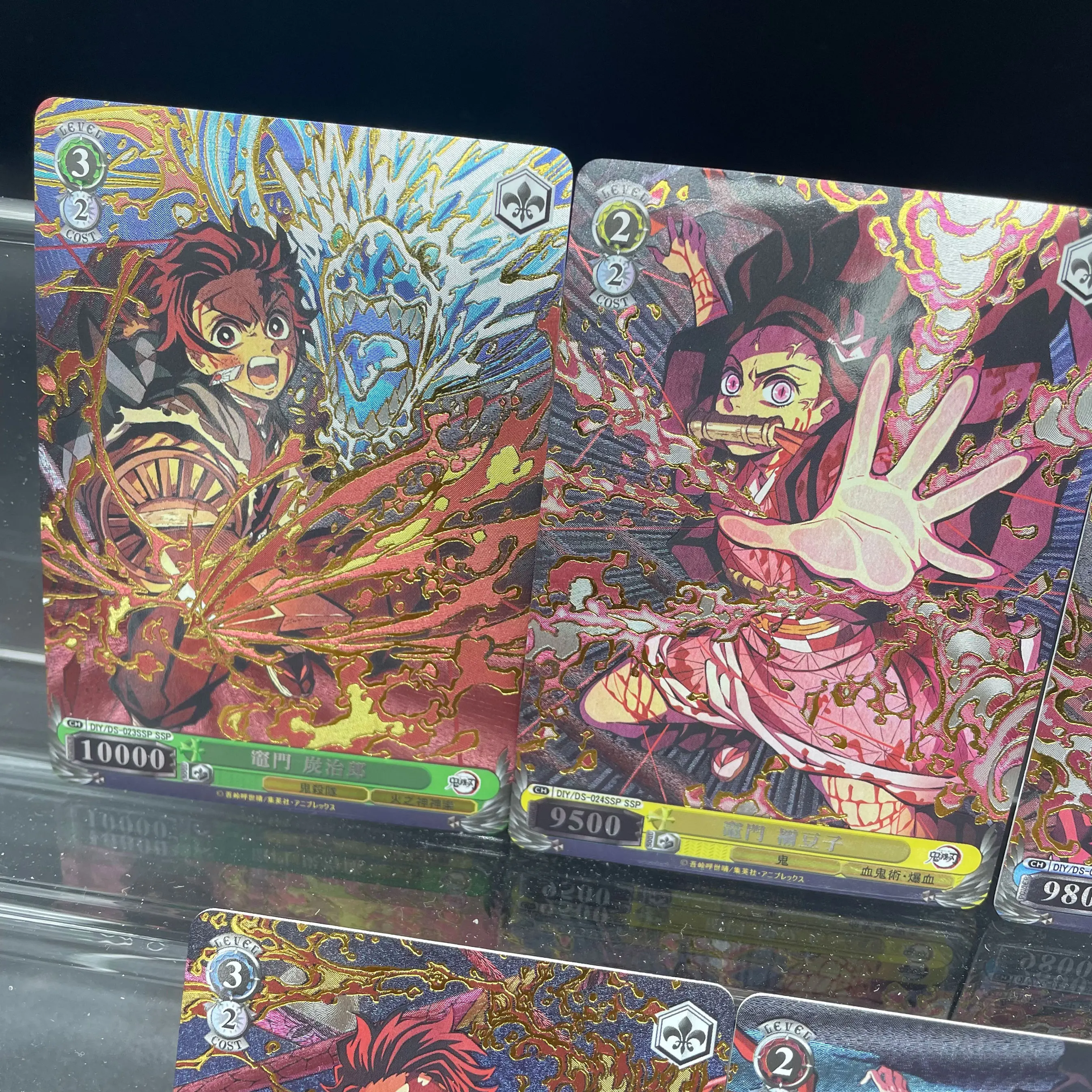 5Pcs/set Demon Slayer DIY Hot Stamping Flash Card Set Review thumbnail
