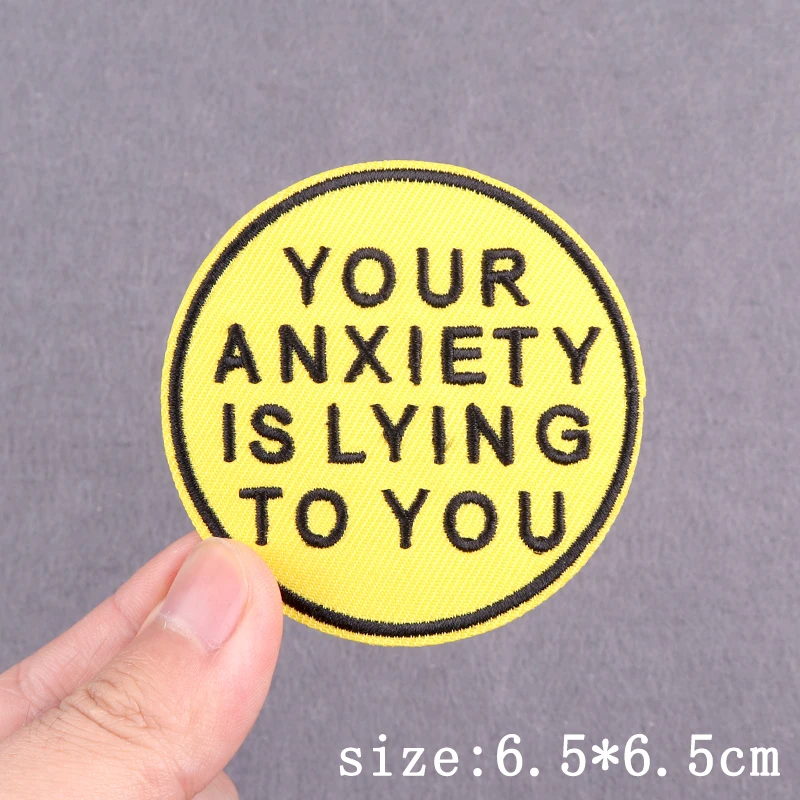 Punk Slogan Stickerei Patches Für Kleidung Buchstaben Copywriting Eisen Auf Patches Für Kleidung Auf Jeans Rucksack Hut Dekor Aufkleber – Detail 20
