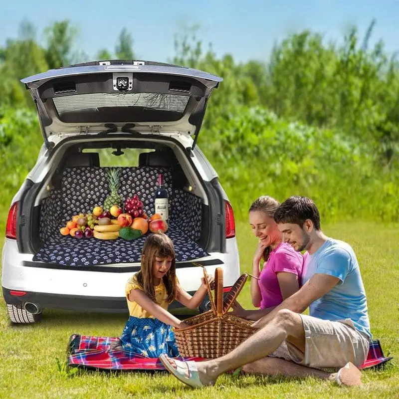 Dog Seat Cover Heavy Duty Dog Hammock Seat Cover For Animals Anti-Slip Foldable Pet Trucks Protector Resists Dirt Hair For