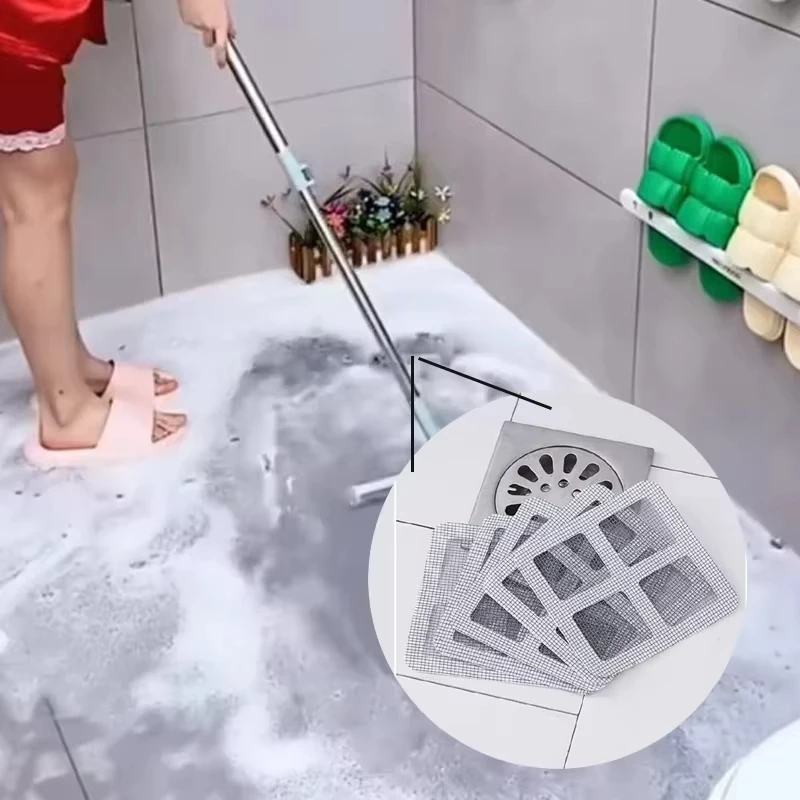 10pcs Disposable Shower Drain Hair Catcher Mesh Shower Drain Covers Floor Sink Strainer Filter Hair Stopper For Bathroom Kitchen #2