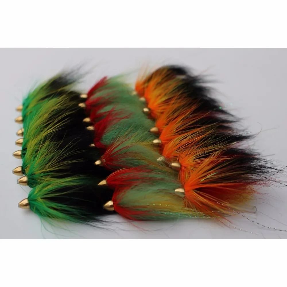 

Tigofly 24 pcs/lot 3 patterns Assorted Cone Head Tube Flies Salmon Trout Steelhead Fly Fishing Lures