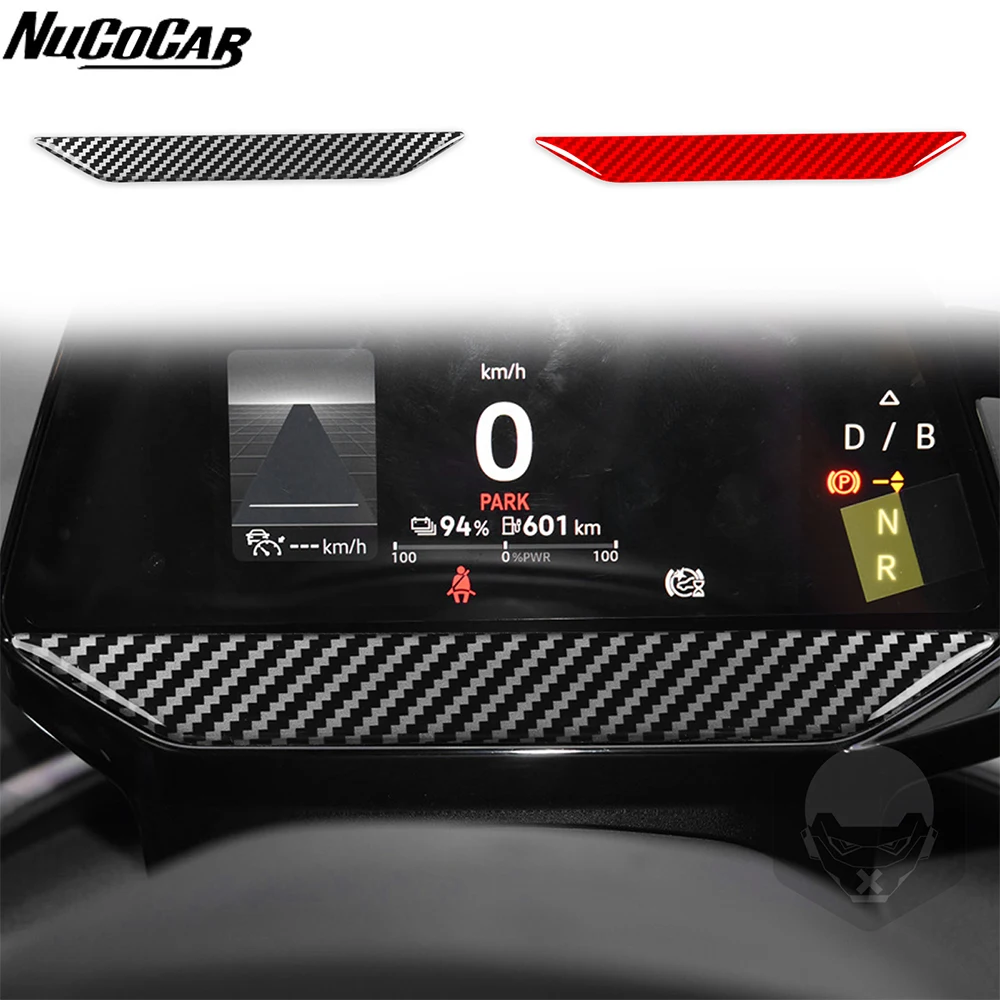 For Volkswagen ID4 Crozz 2021-2026 Carbon Fiber Instrument speedometer lower panel Car Accessories Interior Decorative Stickers
