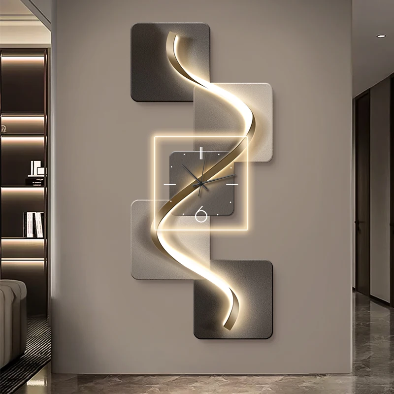 Plug Clock Luxury Clocks Light European Elegant Modern Living Room Wall Clock Bedroom Aesthetic Wanduhr Room Decoration