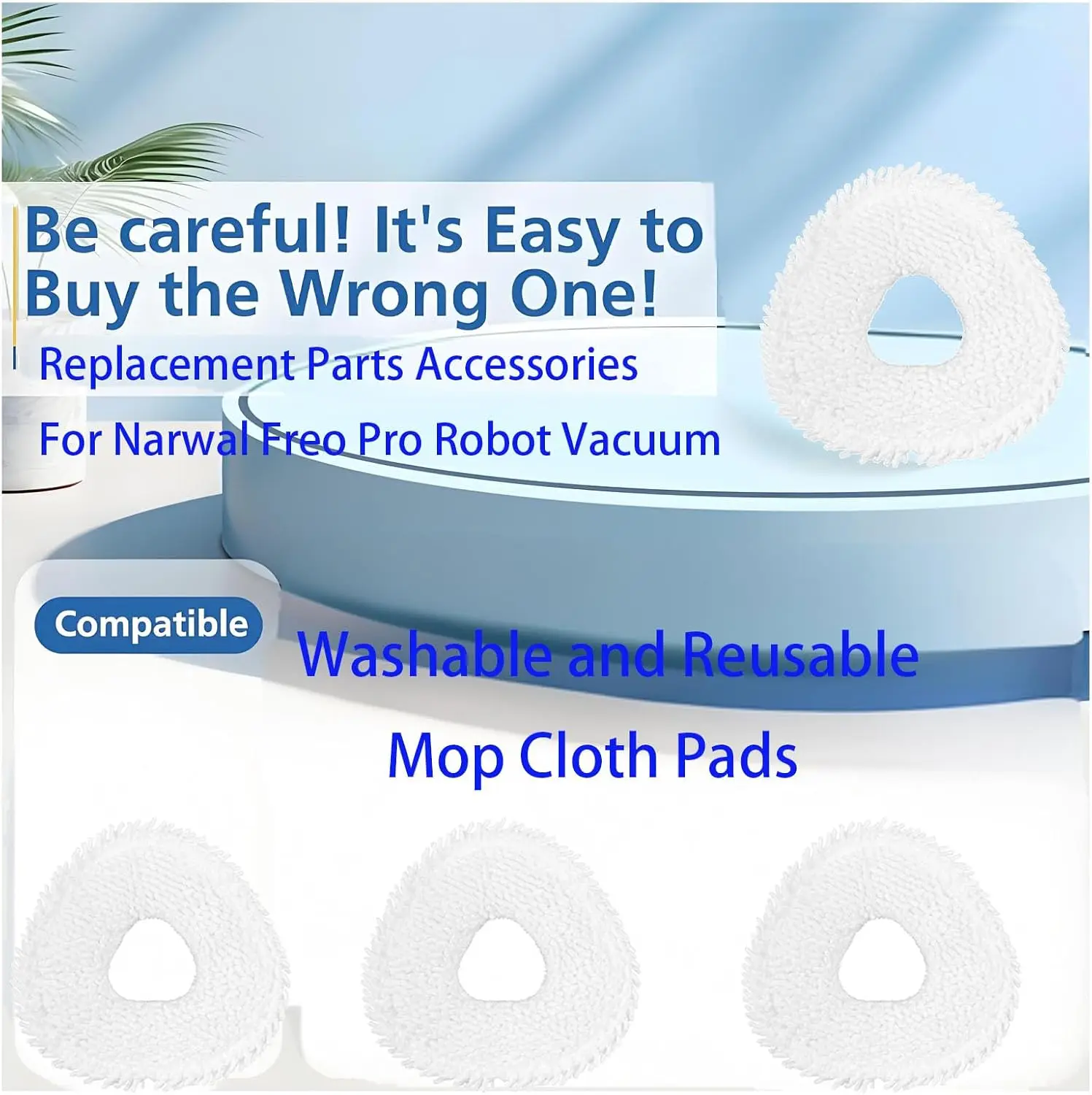 For Narwal Freo Pro Robot Vacuum Cleaner Main Brush Side Brush Dust Bag HEPA Filter Mop Cloth Accessoies