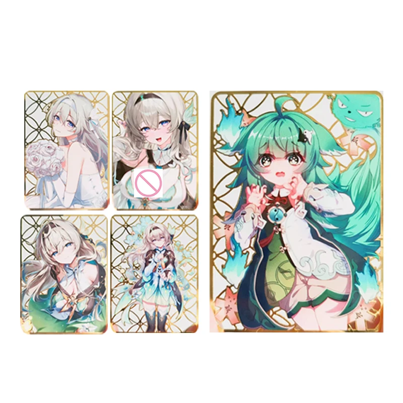 Anime japonés diosa historia luciérnaga Hyuuga Hanabi Lucy Heartfilia tarjetas coleccionables regalos de cumpleaños de Navidad juguetes para niños