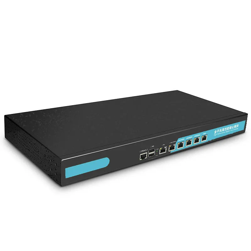 19인치 1U 6포트 기가비트 라우터 128 AP 및 500개 기기 VPN 및 클라우드 관리 IoT 솔루션 및 소프트웨어