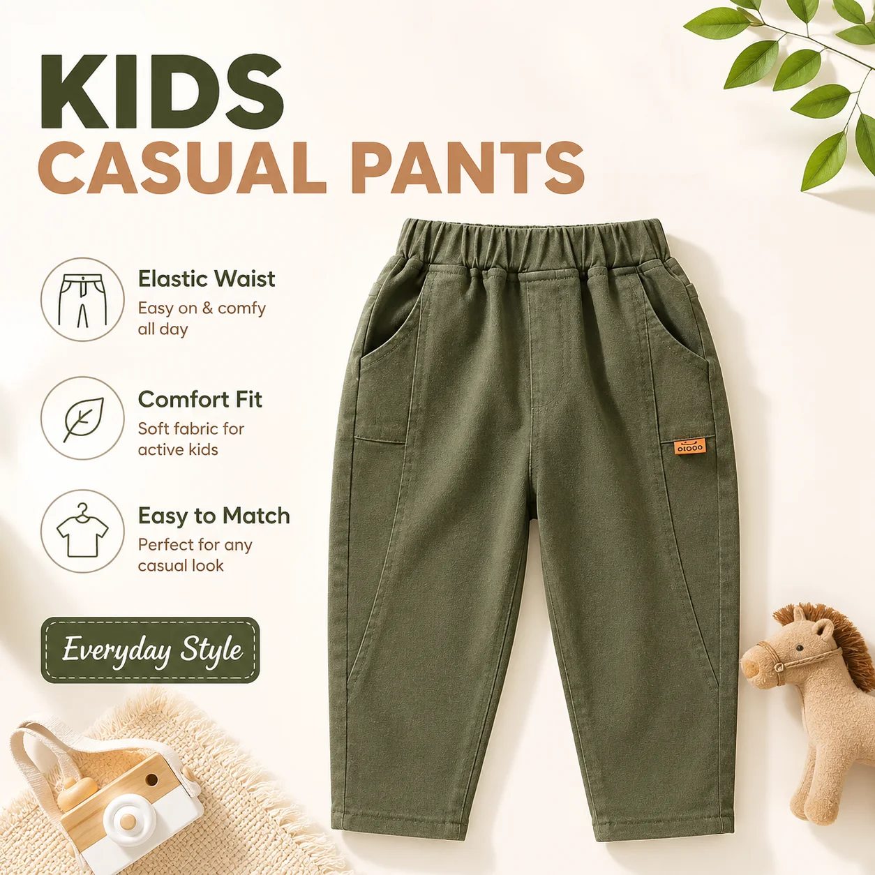 Spring Kids Pants & Capris Cotton Trousers Boys Thin Long Pants Spring Fall Casual Wear Simple Design Baby Childrens Clothing