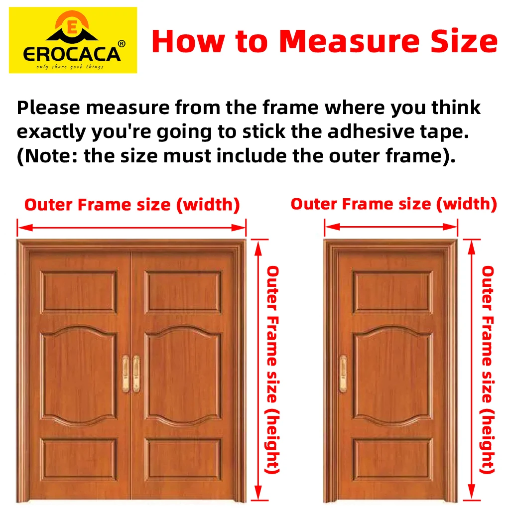 EROCACA Magnetic Screen Door Mesh with Super Strong Magnets Double Opening Door Net Screen for Large Patio Sliding Glass Door