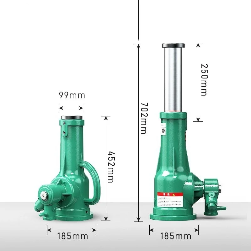 Gato de botella de tornillo mecánico hidráulico ajustable con válvula de seguridad de herramientas para vehículos de alta calidad 5 - 100t