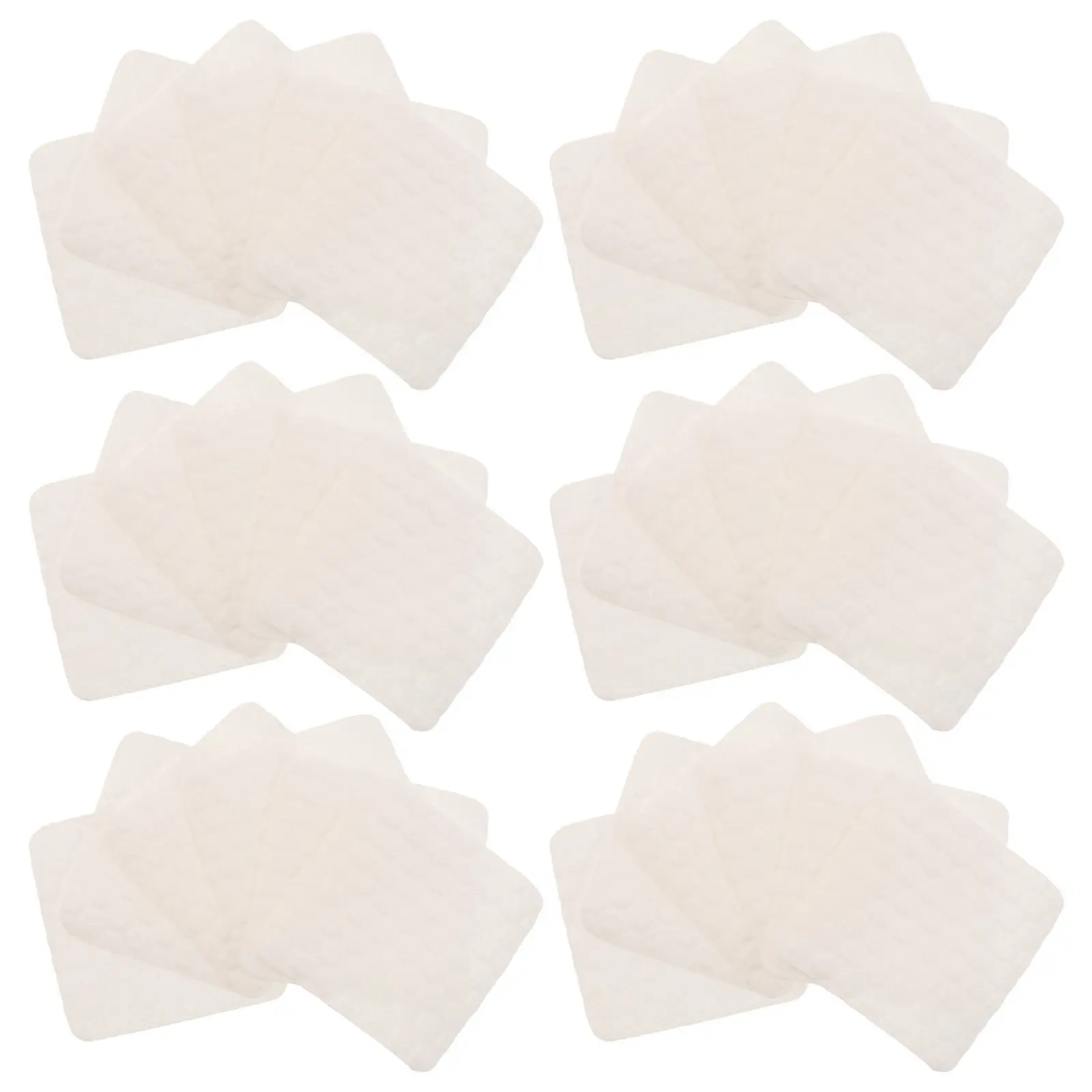 500Pcs White Lint Free Nail Polish Remover Pads Cotton Absorbent Nail Wipes Soft Gentle Prep Cleaning Pads for Gel Manicure