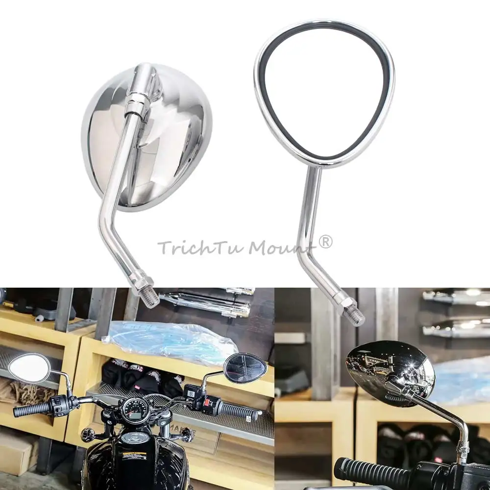 Motorcycle Rear View Mirror 10mm Side Mirrors For Indian Chief Chieftain Scout Roadmaster Scout Vintage Dark Horse Springfield