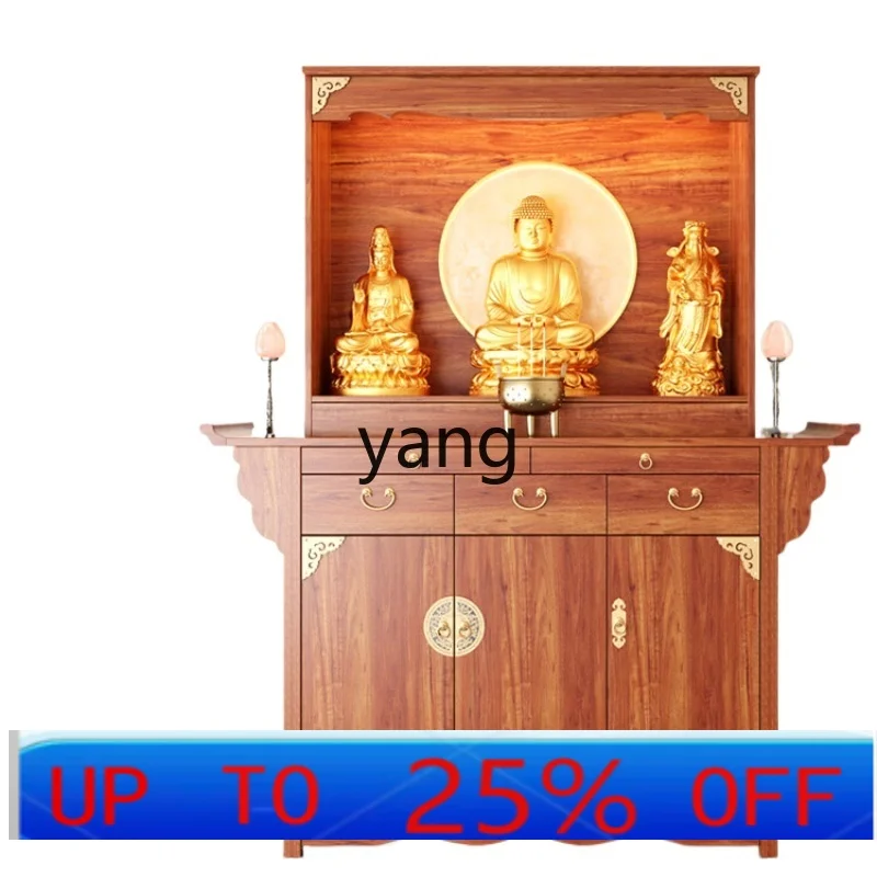 LHH  Buddhist niche new Chinese vertical cabinet God of Wealth cabinet serving table Buddhist platform