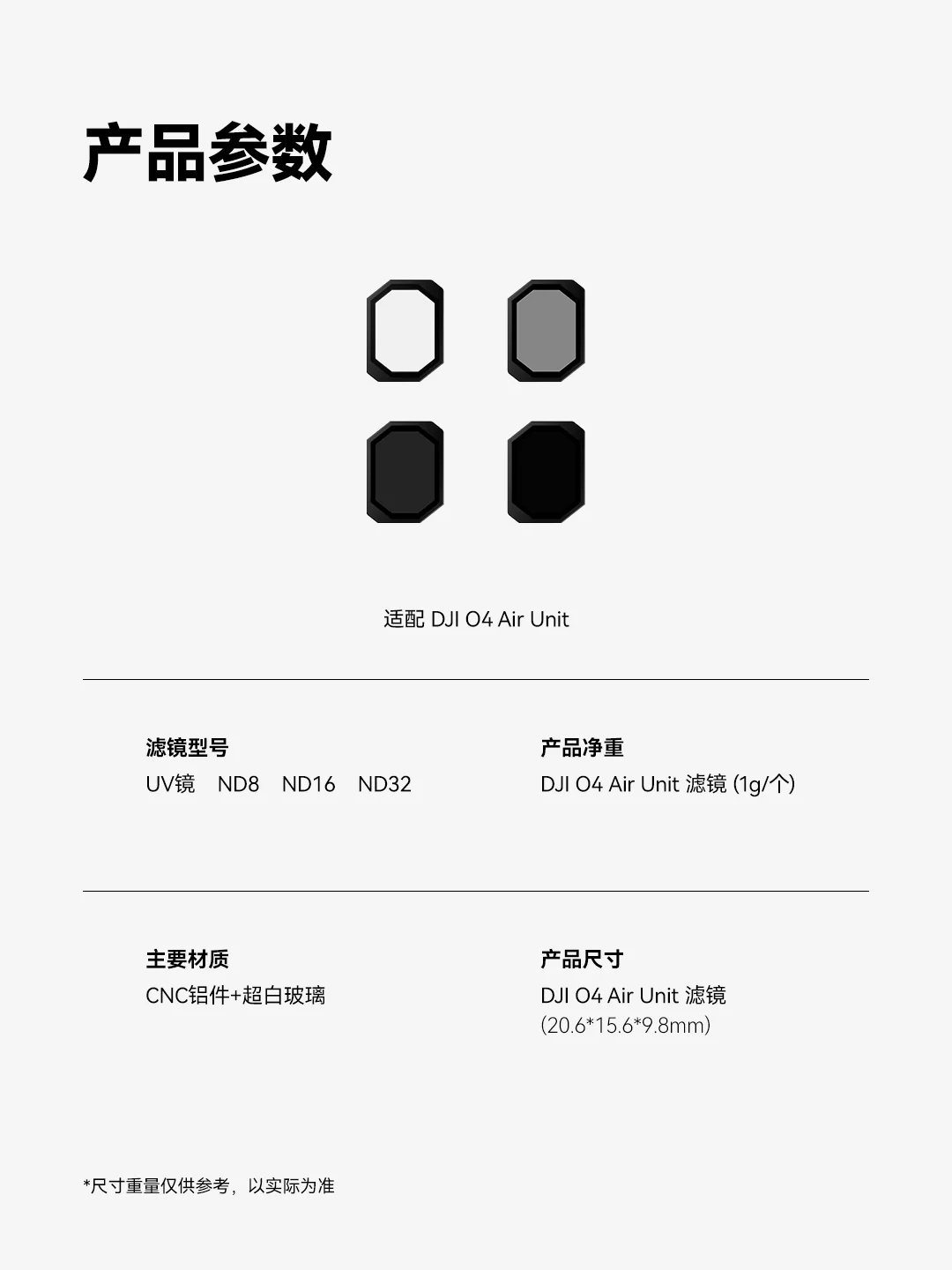 iFlight ND/UV Filter Compatible O4 Lite ND/O4 Lite for DJI O4 Lite Video Transmission Drone Model Flying Vehicles Accessories