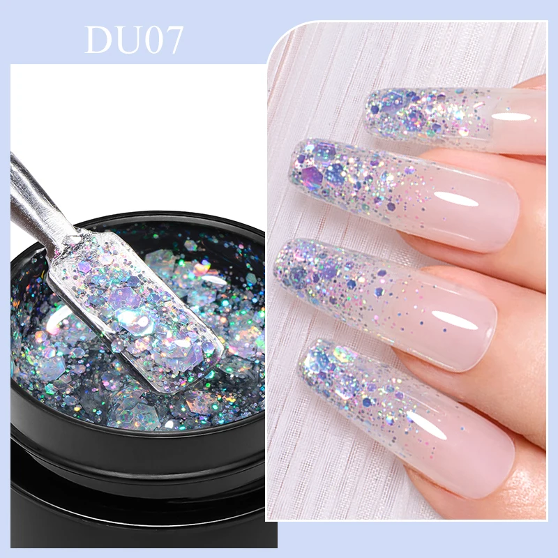 

MTSSII 8ml Glitter Sequins Gel Macaron Sparkling Candy Color Soak Off Gel Semi Permanent For Manicure Art Nail UV Varnish Hybrid