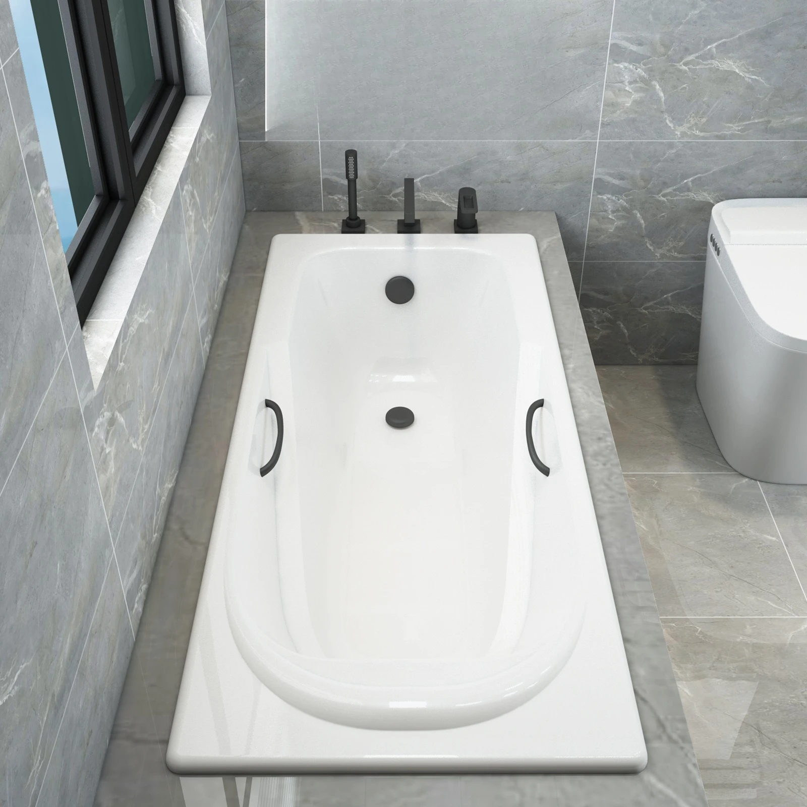 

Bathroom Single bath Recessed bathtub Household square
