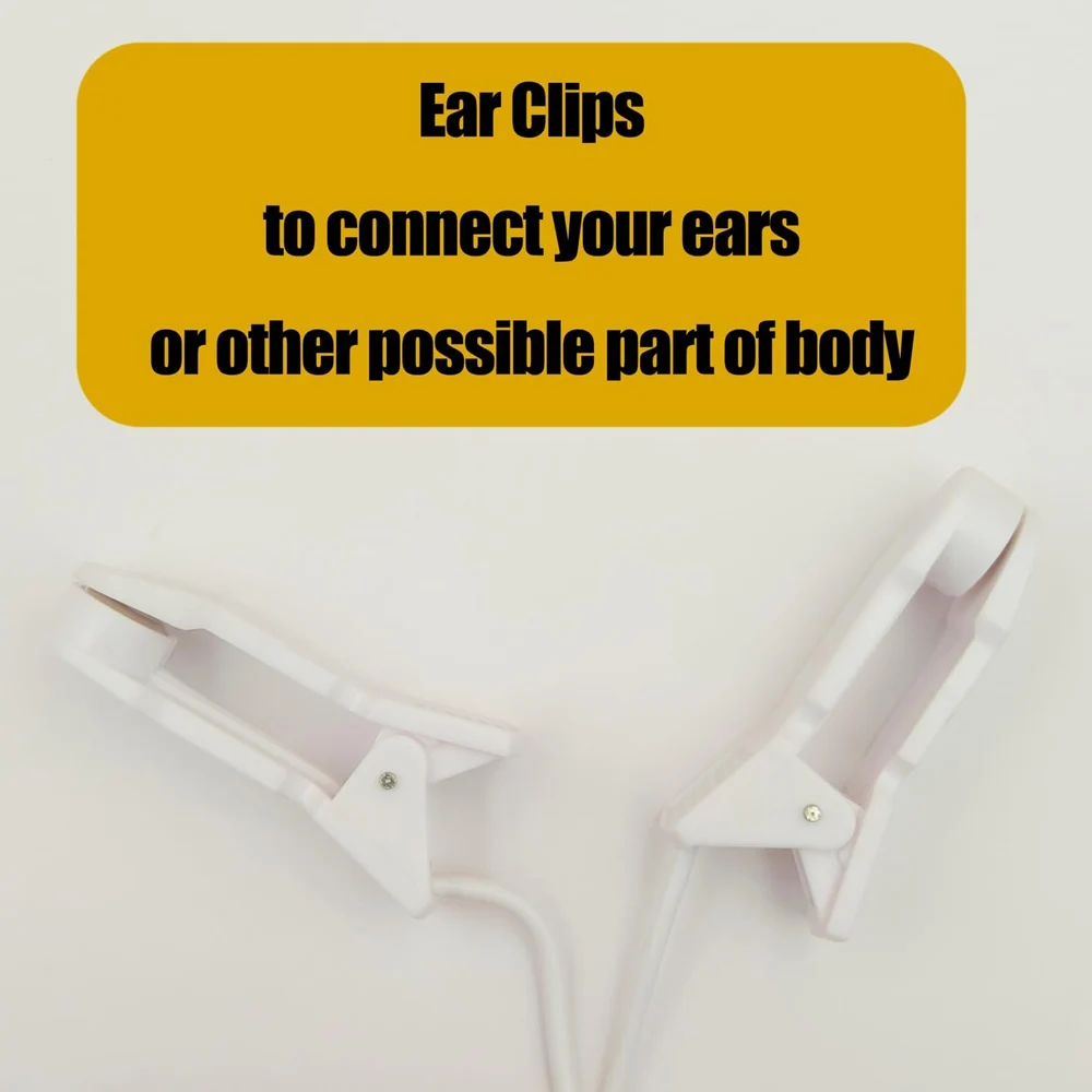 Ear Pain Relief Clip Tens 2.0mm Pin Breast Nipple Electrode Lead Wire Connecting Cable Sleeping Aids for Massagers Earclips