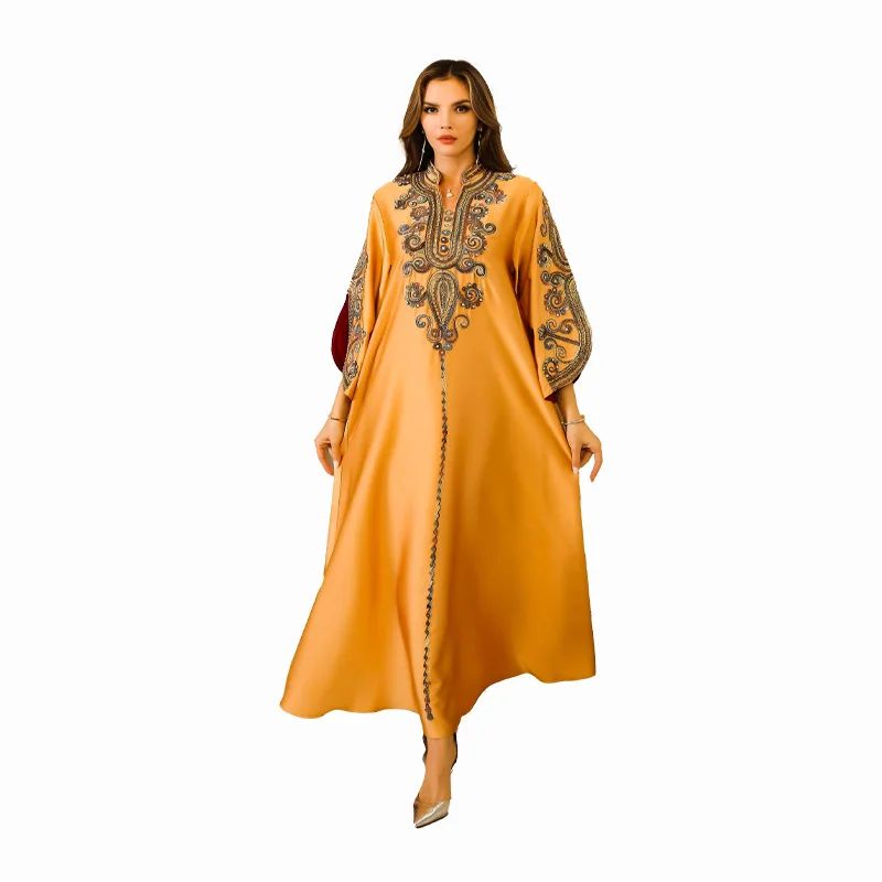 Ramadan Vestidos Muslim Abaya Women Dress Arabic Jalabiya Morocco Dubai Abayas Kaftan Islam Eid Embroidery Party Long Robe 2024