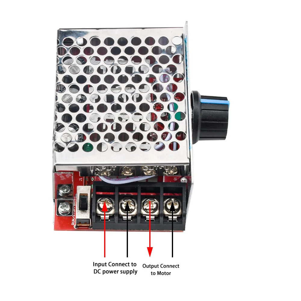 PWM DC Motor Speed Controller 7-70V 30A 12V 24V 60V 70V Speed Control Switch Module DC Brush Motor Governor with Power Indicator