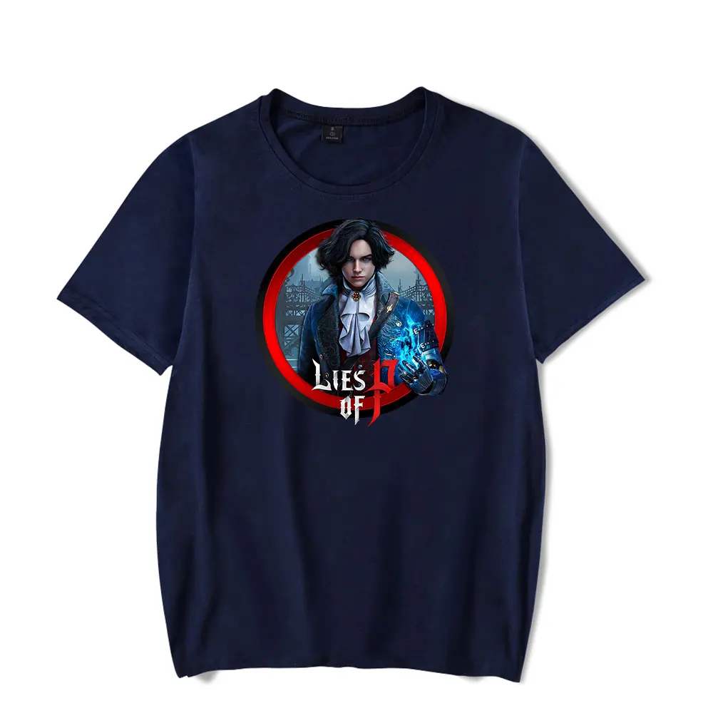 Lies of P direct  Merch  Cosplay T Shirt men Short Sleeve crewneck tee women unisex harajuku tops