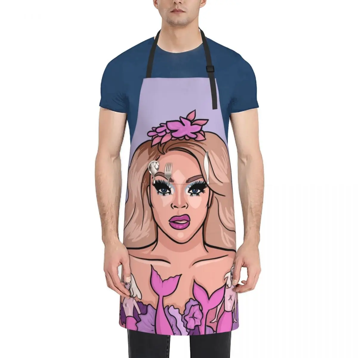 Miss Vanjie Apron with pockets Kitchen Tools Dress Apron