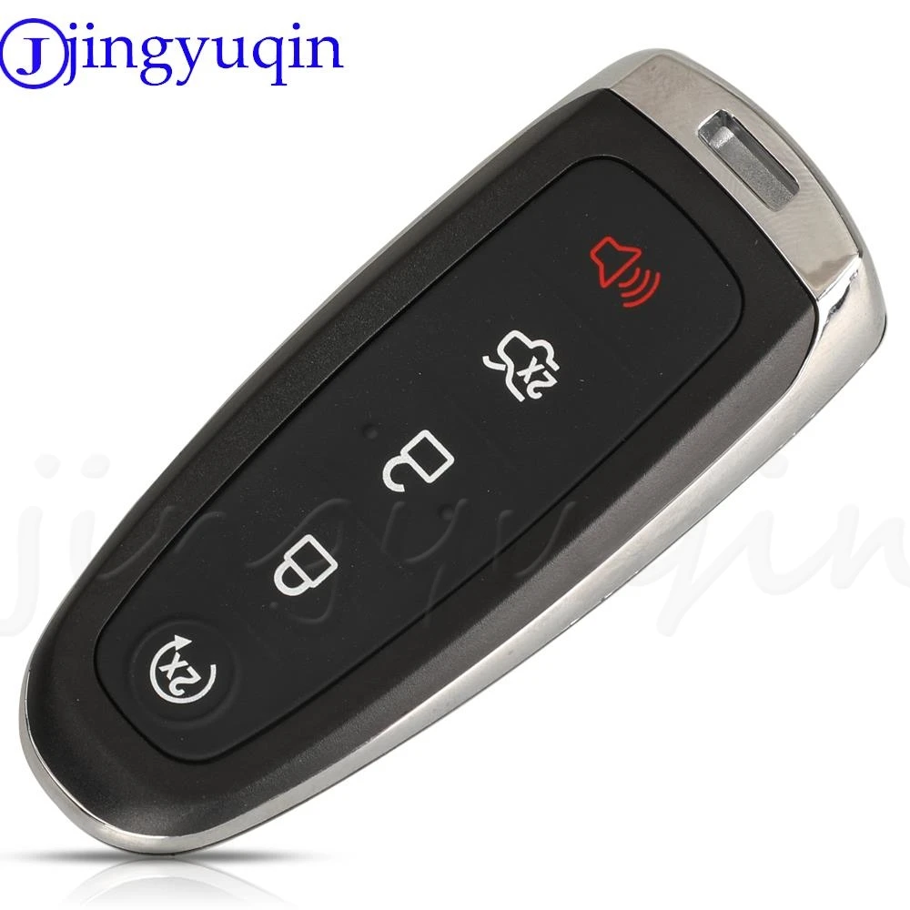 jingyuqin 5 Buttons For Ford Edge Escape Explorer Taurus Flex Focus Remote Key Fob 434MHZ ID46 PCF7953 Chip BT4T-15K601-CX