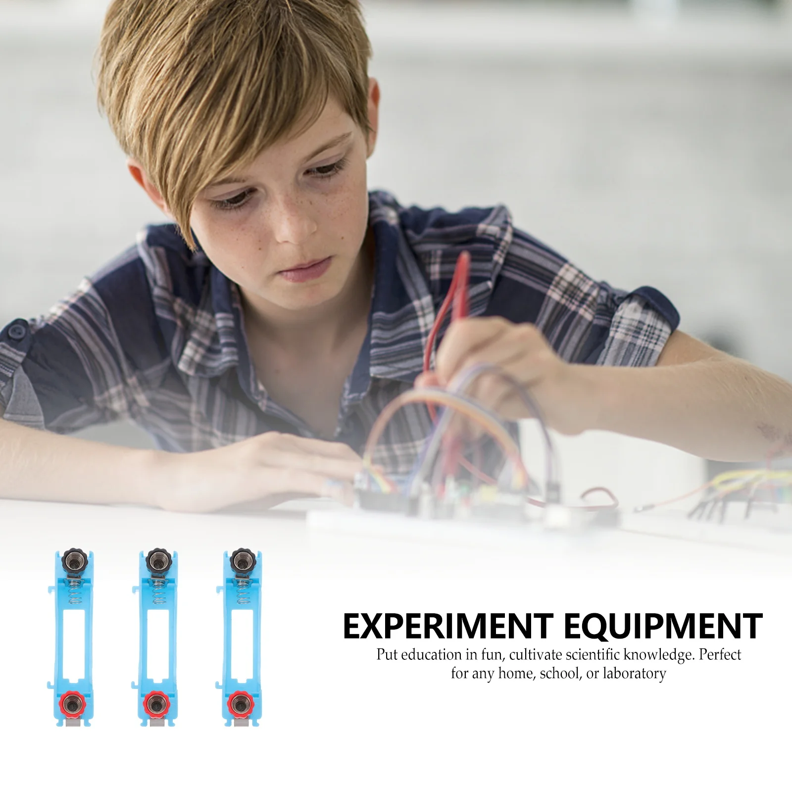 

10Pcs Precision Physics Battery Holder Educational Laboratory Equipment Plastic Base Electricity Teaching Aids For Experiments