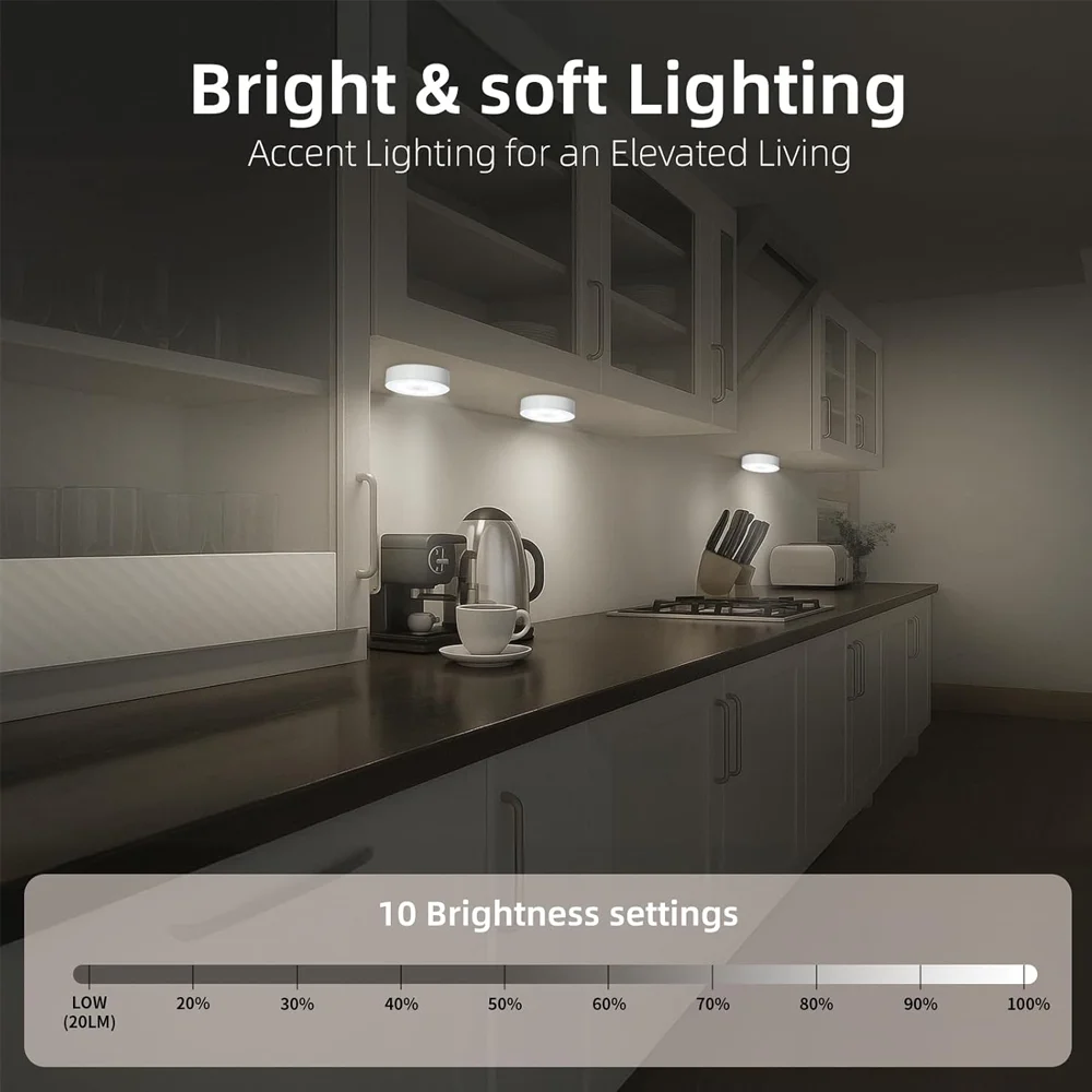 USB Rechargeable Magnetic RGB Night Lamp RGB White Led Night Light with Remote Control Dimmable Lamp Spotlight Fr Display Closet