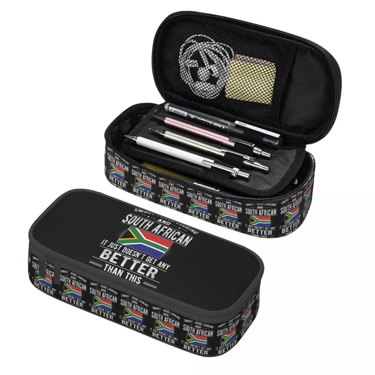 

Южная Африка, корни Южной Африки, флаг Южной Африки, пенал, пенал для хранения канцелярских принадлежностей, коробка для ручек, сумка-карандаш