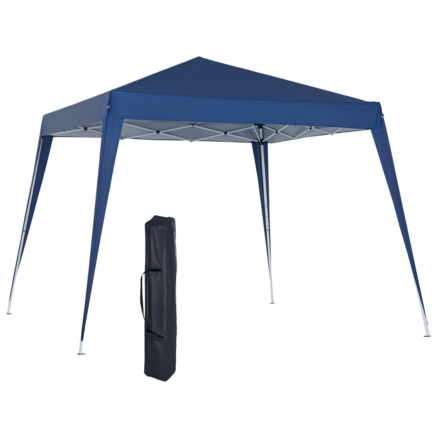 Outsunny Carpa Plegable 2,4x2,4m Cenador de Jardín Impermeable Diseño Pop Up de Acero y Cubierta de Tela Oxford