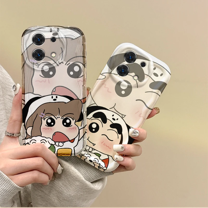 New C-Crayon Shin-chans Couple Phone Soft Case For Redmi Note 13 12 11 ProPlus 10 9 Pro 14C 13C 12C 11S 10A K70 Protective Cover