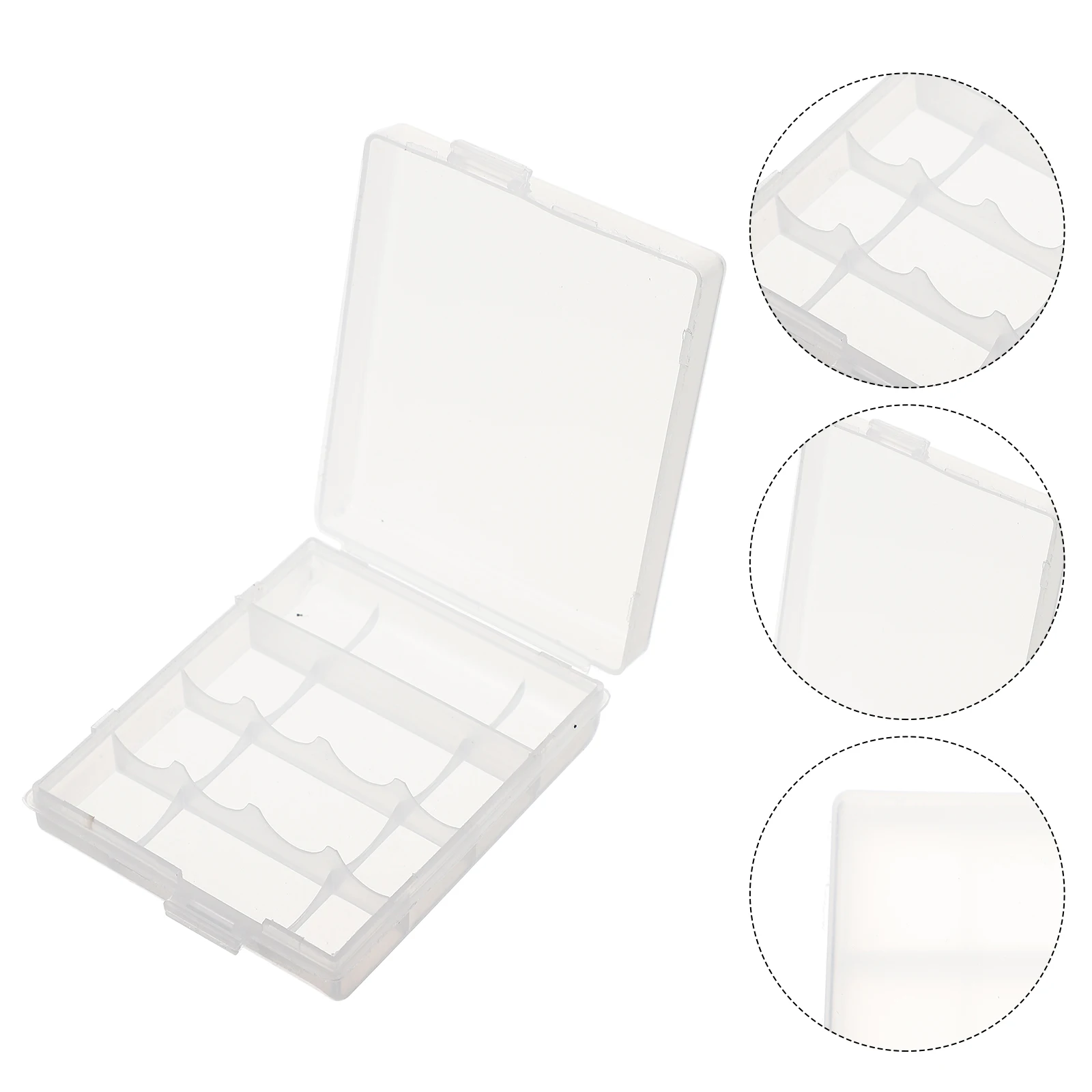 

10Pcs Box White Portable AA Portable Clean Container AAA Storage Container Dry Safe Plastic Holder