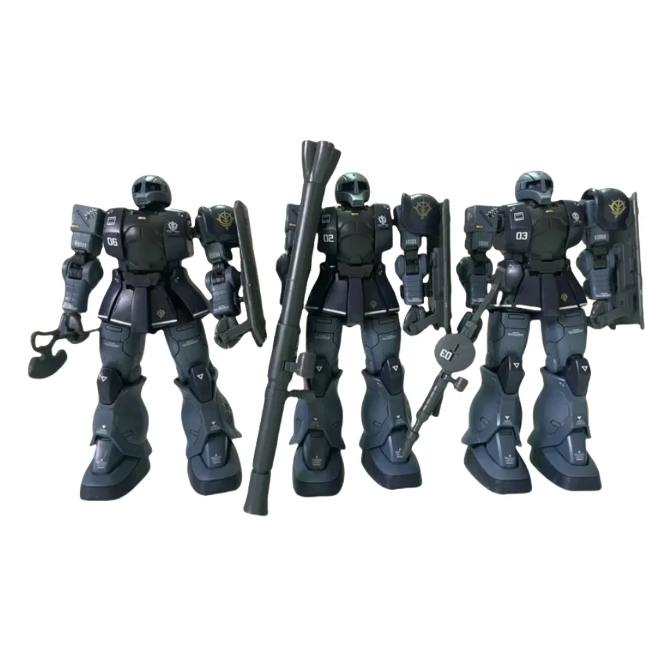 GTO HG 1/144 MS-05 ZakuⅠ 블랙 트라이 스타 Mech 조립 모델 키트 액션 피규어 데스크탑 장식 인형 어린이 장난감 선물