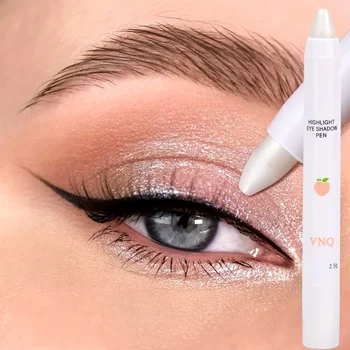 1PC ハイライト防水と防汗グリッターアイシャドウペンシル良い質感耐久性のあるアイシャドウスティックストロボマットハイライター